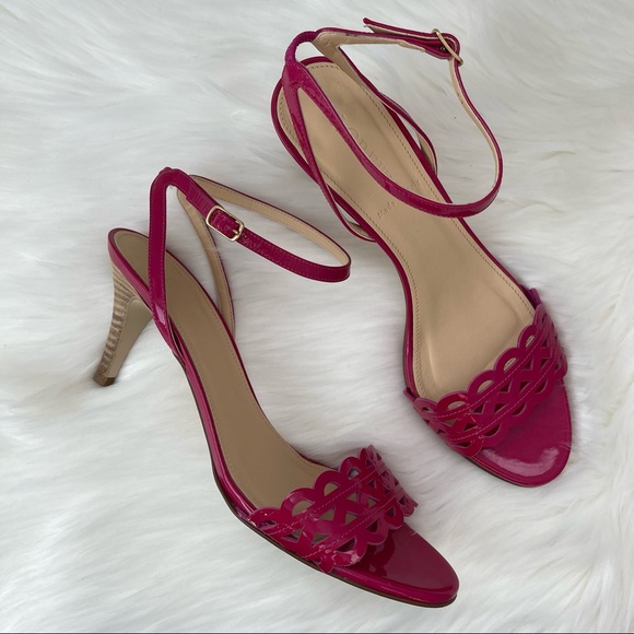 J. Crew Inez Patent Midheel Sandals 7.5 - Picture 12 of 14